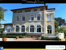 Tablet Screenshot of hotel-chateau-blanchard.com